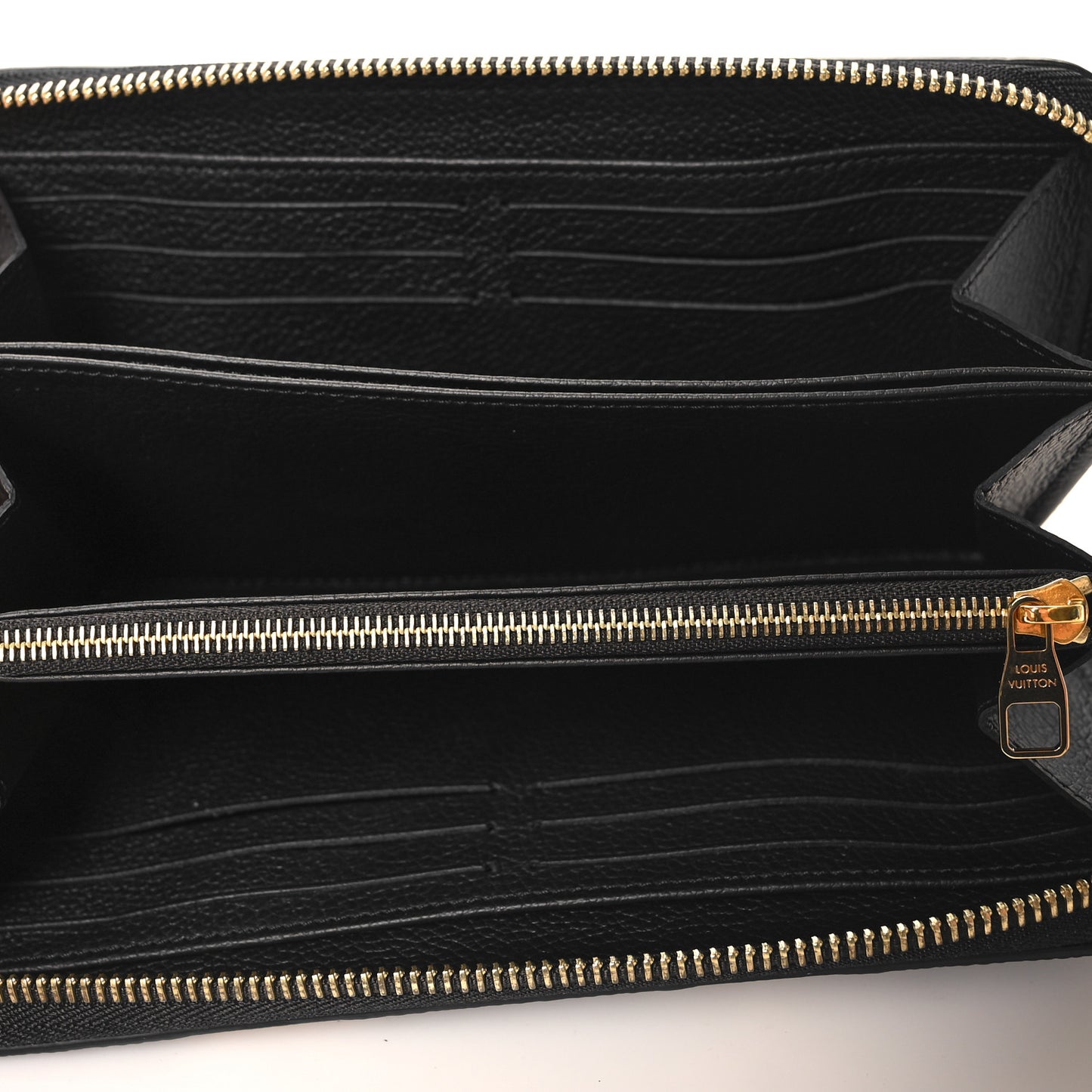 Empreinte Monogram Giant Crafty Zippy Wallet Black Creme