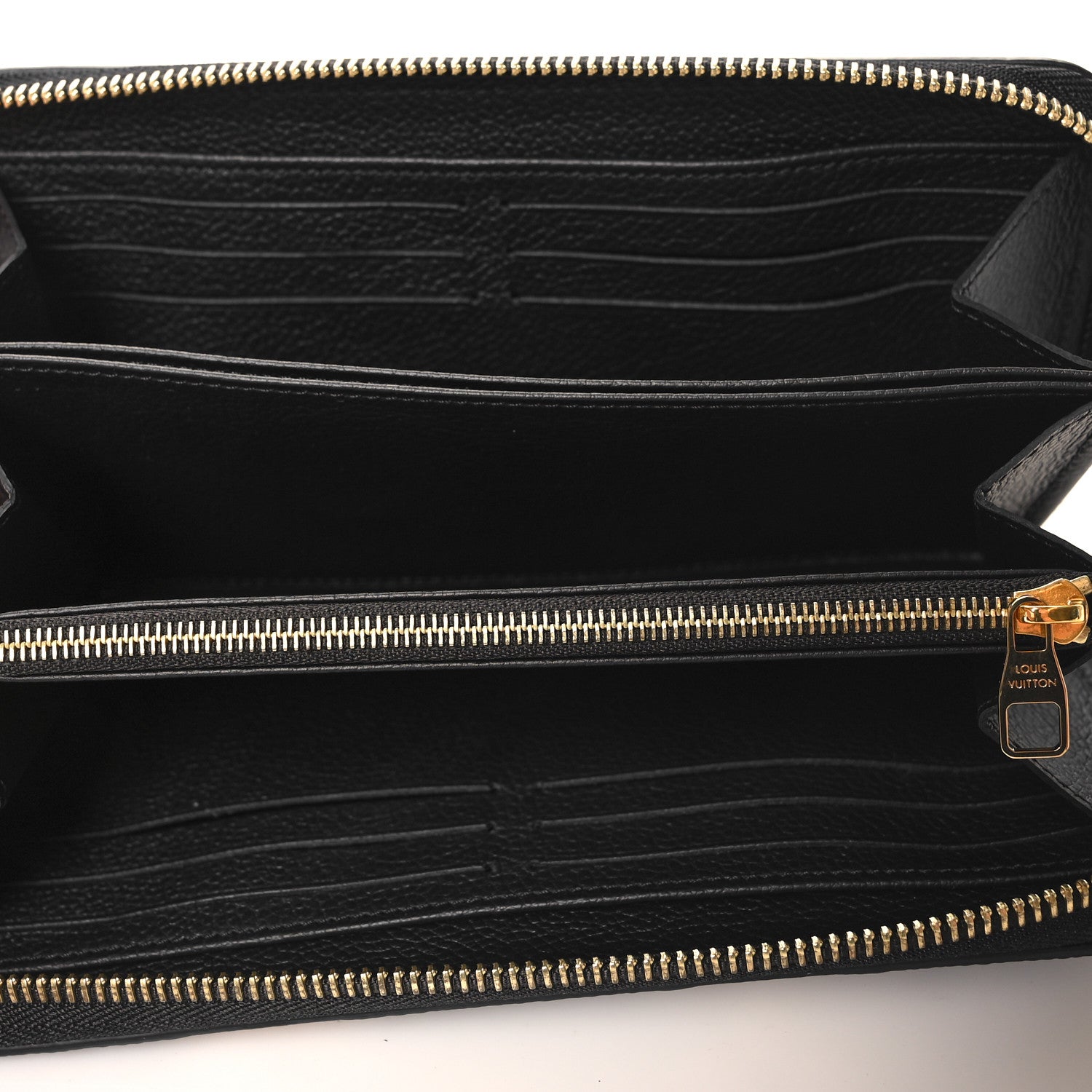 Louis Vuitton Empreinte Monogram Giant Crafty Zippy Wallet Black Creme 5 of 6