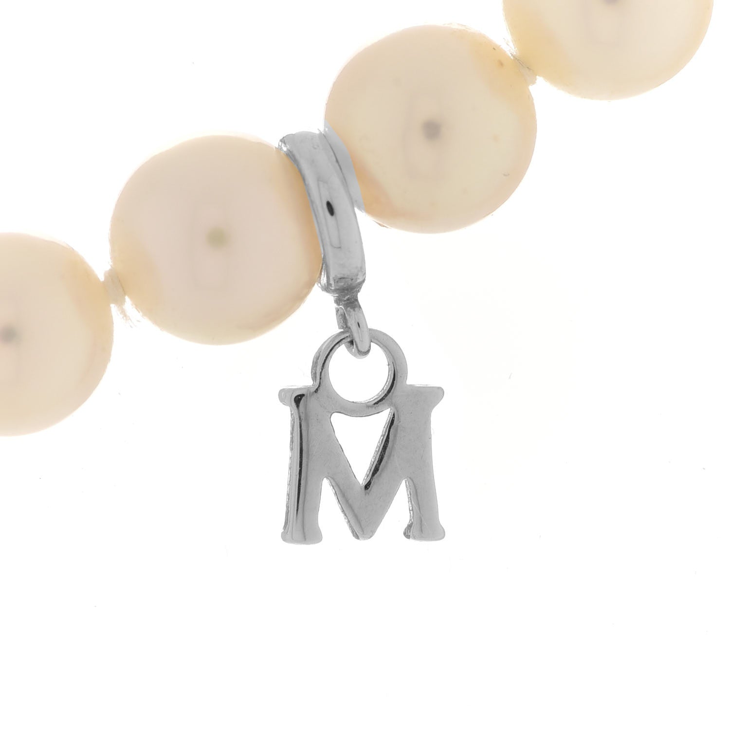 Mikimoto 18K White Gold Akoya Pearl 6-6.5mm Strand Necklace 16" 5 of 7