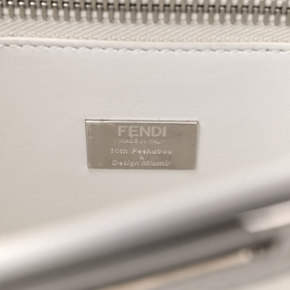 Fendi TPU FF Vitello Century Peekaboo Satchel White 7 of 13