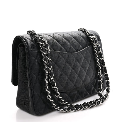 Chanel Caviar Quilted Medium Double Flap Black 3 of 9