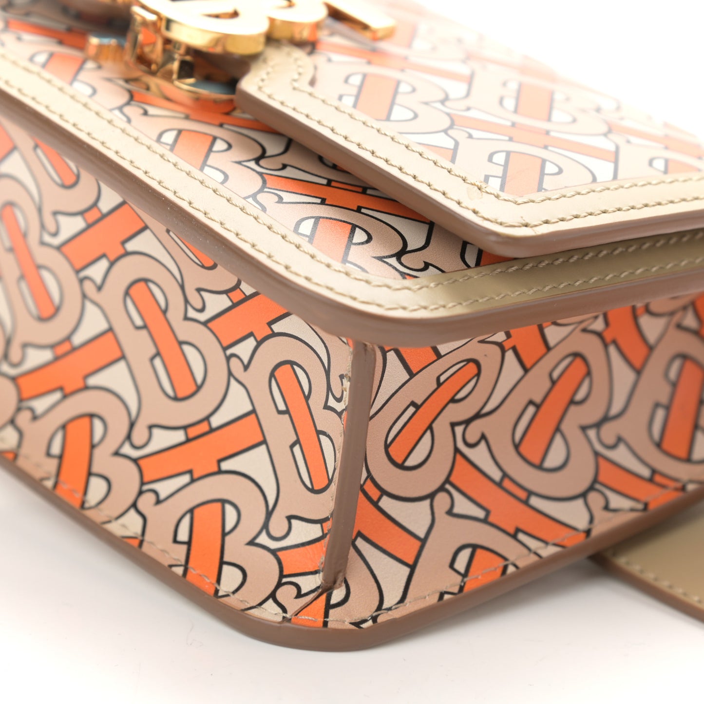 Calfskin Monogram TB Bum Bag Bright Orange