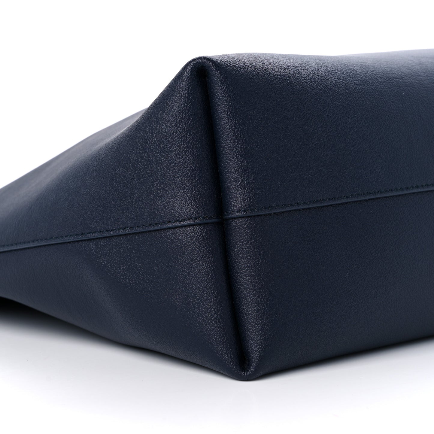 Calfskin Large Shopping Tote Deep Marine