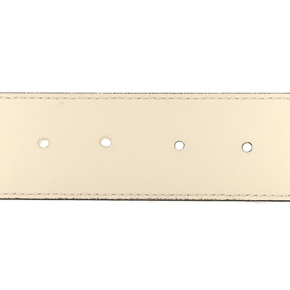Gucci Calfskin Double G 40mm Belt 85 34 Mystic White 4 of 6