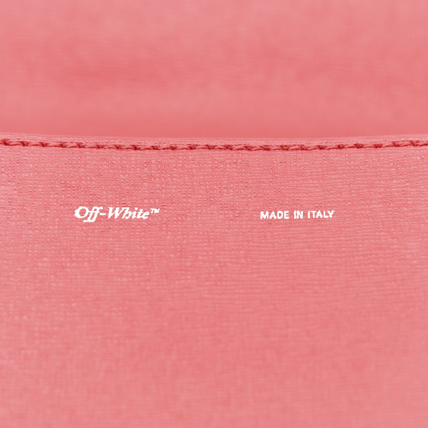 Calfskin Binder Clip Bag Red