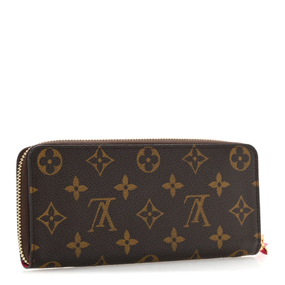 Louis Vuitton Monogram Clemence Wallet Fuchsia 3 of 9