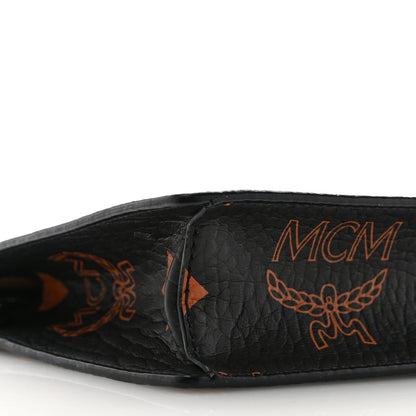 MCM Visetos Zip Chain Pouch Black Cognac 9 of 11