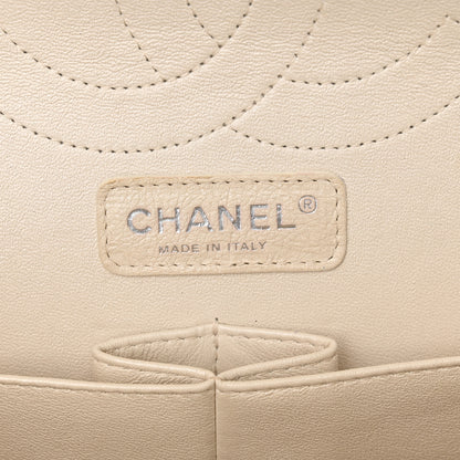 Chanel Iridescent Caviar Quilted Jumbo Double Flap Dark White 6 of 20