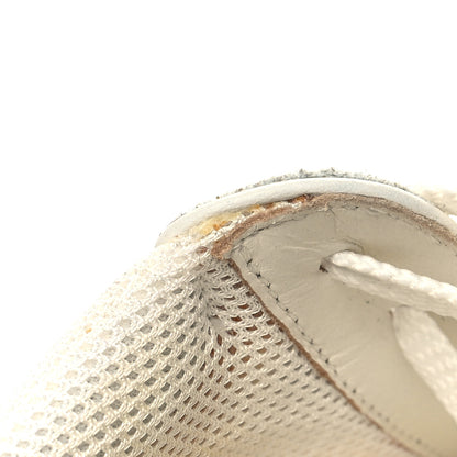 Chanel Suede Calfskin CC Sneakers 36 White Pink Green 9 of 11
