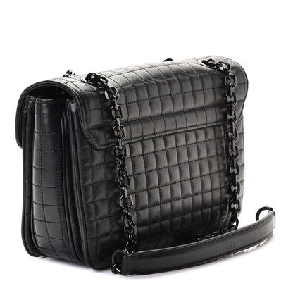 Celine Calfskin Quilted Medium C Bag Black 3 of 6