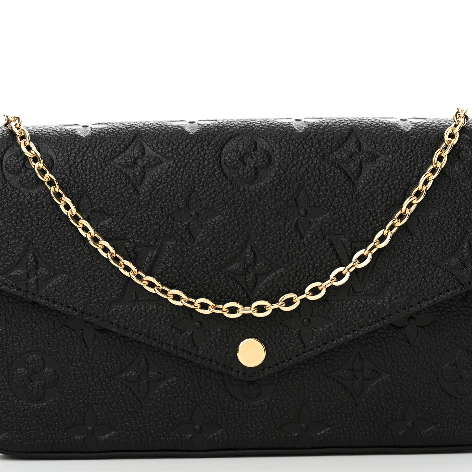 Louis Vuitton Empreinte Pochette Felicie Chain Wallet Black 8 of 10