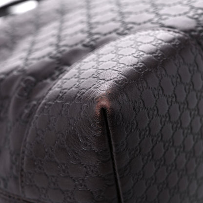 Gucci Guccissima Medium Bree Foldover Tote Chocolate 11 of 22