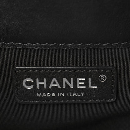Chanel Patent Quilted Reverso Boy Tote Black 6 of 9