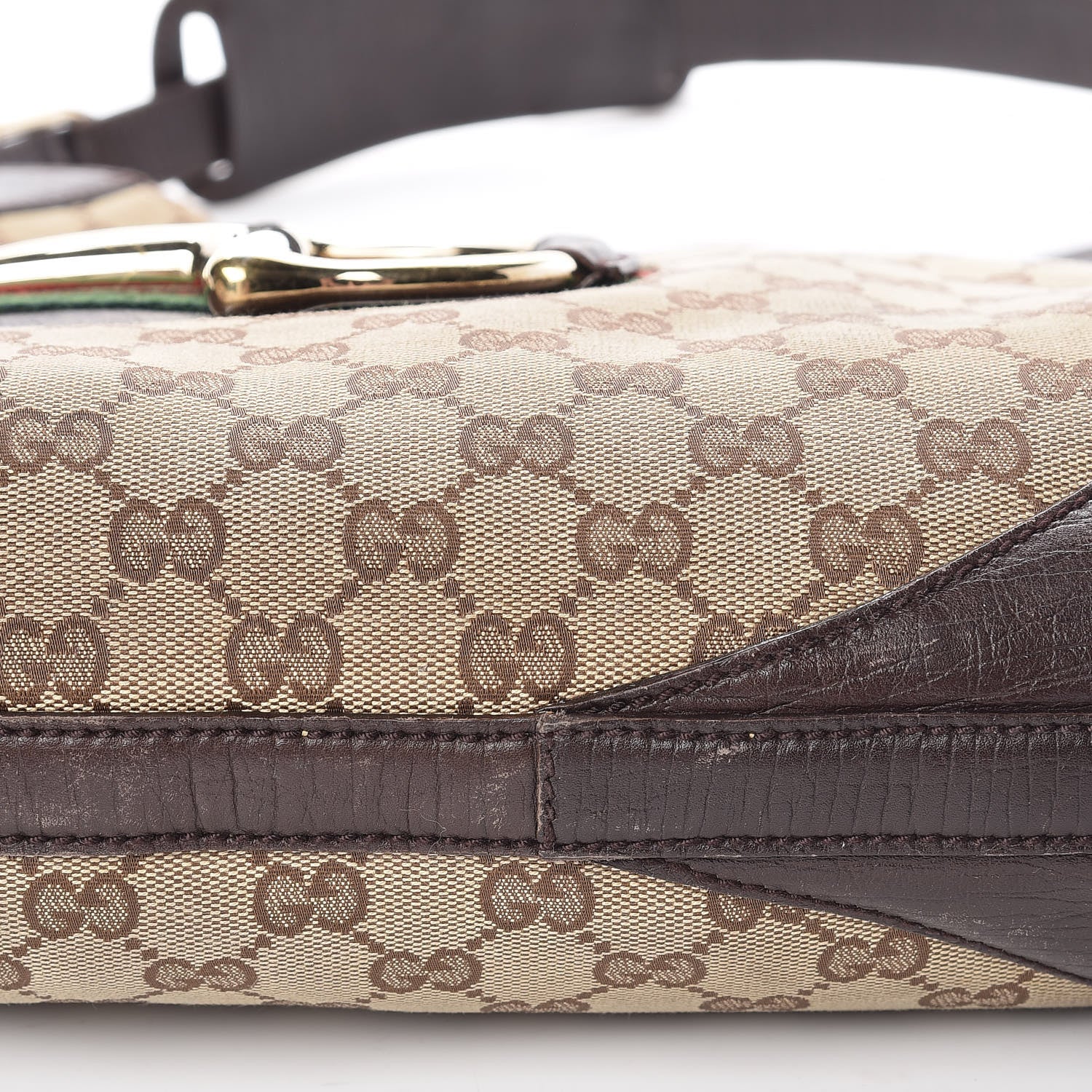 Gucci Monogram Hasler Hobo Dark Brown 23 of 24