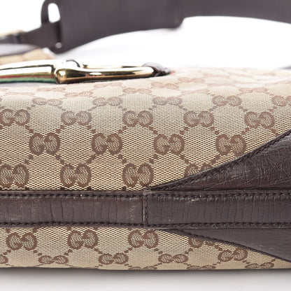 Gucci Monogram Hasler Hobo Dark Brown 23 of 24