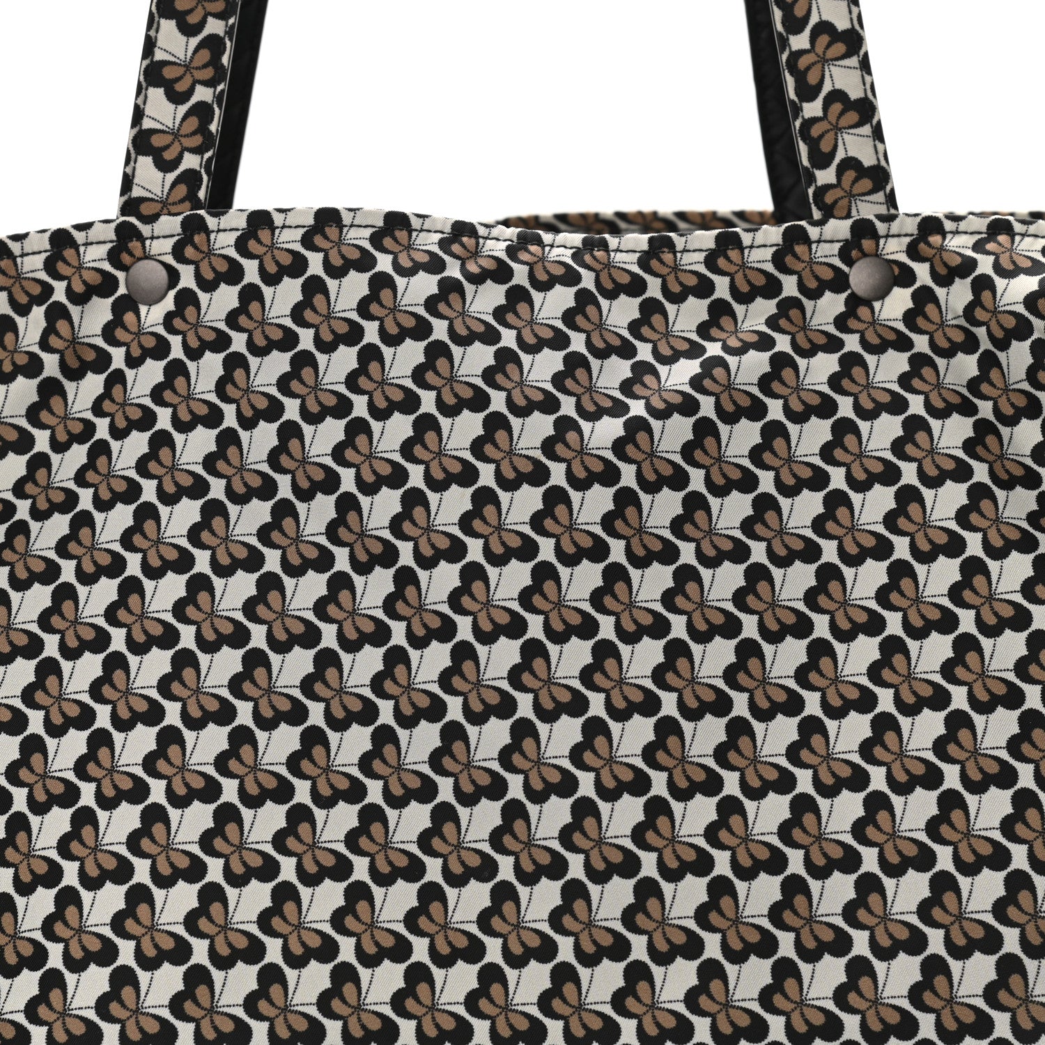 Bottega Veneta Nappa Nylon Medium Reversible Butterfly Shoulder Bag Black Cement 10 of 15