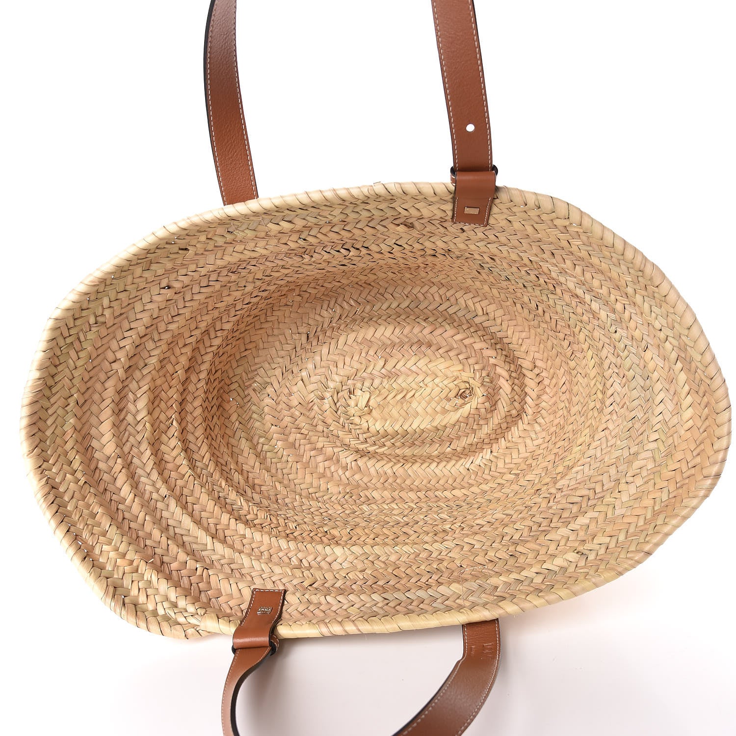Loewe Raffia Basket Tote Bag Natural Tan 5 of 12