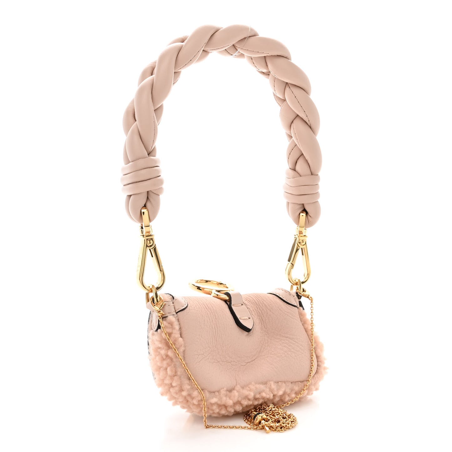 Lambskin Shearling Nano Baguette Maxi Handle Charm Soap