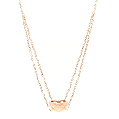 Chanel 18K Beige Gold Coco Crush Pendant Necklace 1 of 6