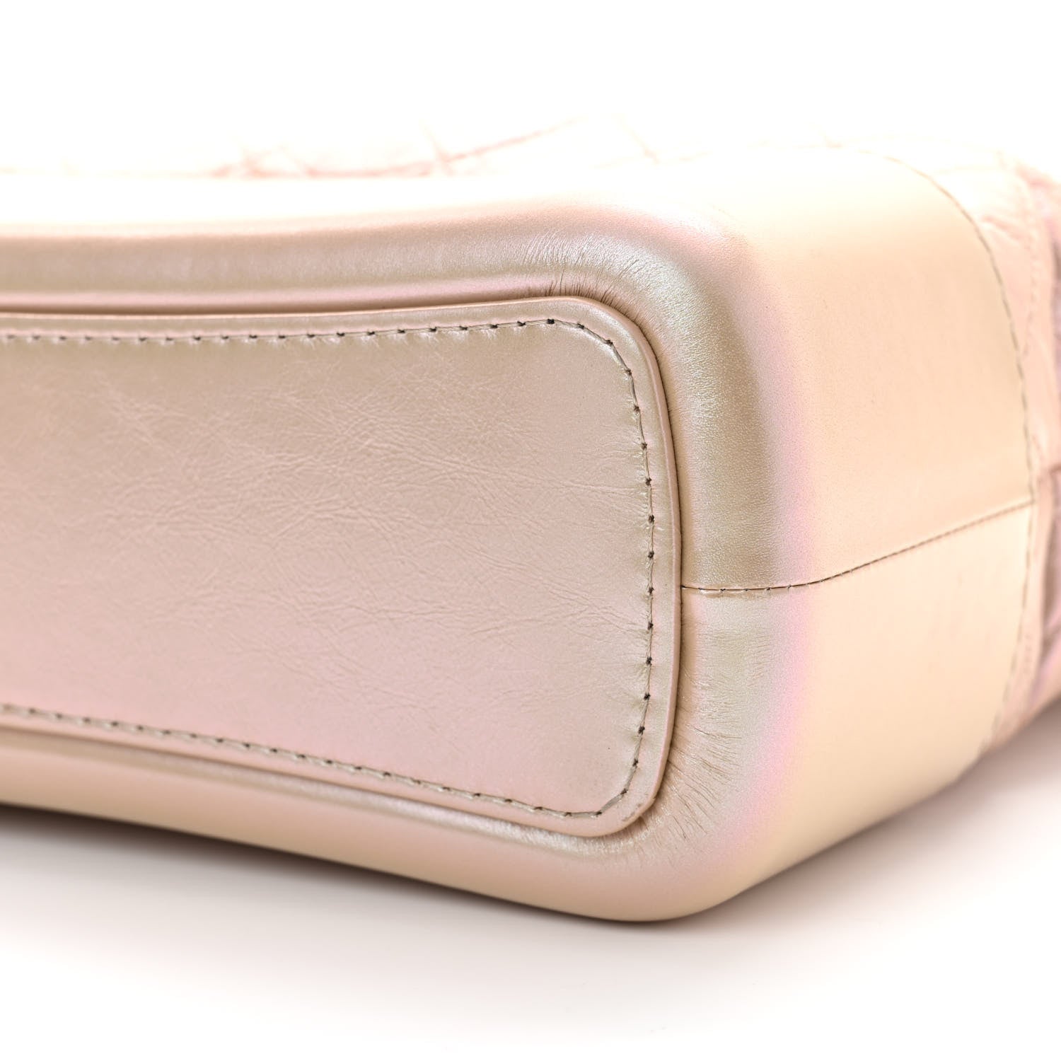 Chanel Iridescent Aged Calfskin Quilted Medium Gabrielle Hobo Light Pink 10 of 11
