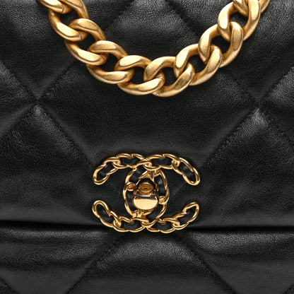Chanel Lambskin Quilted Medium Chanel 19 Flap Black 8 of 10