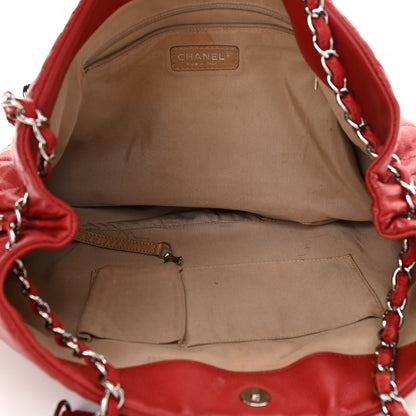 Chanel Caviar Quilted Expandable Zip Shoulder Bag Red 7 of 15