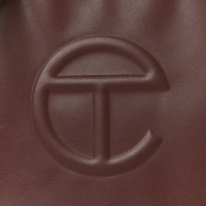 Telfar Vegan Leather Medium Shopping Bag Chocolate 8 of 10