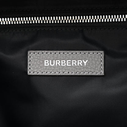 Burberry Calfskin Logo Embossed Backpack Charcoal Grey 7 of 12