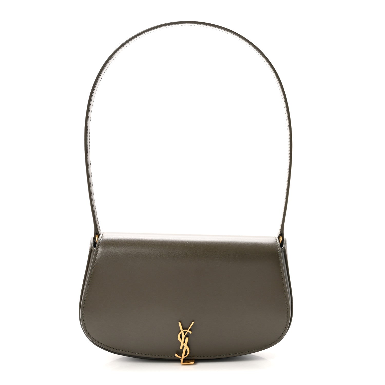 Saint Laurent Box Calfskin Mini Voltaire Shoulder Bag  Deep Musk 1 of 10