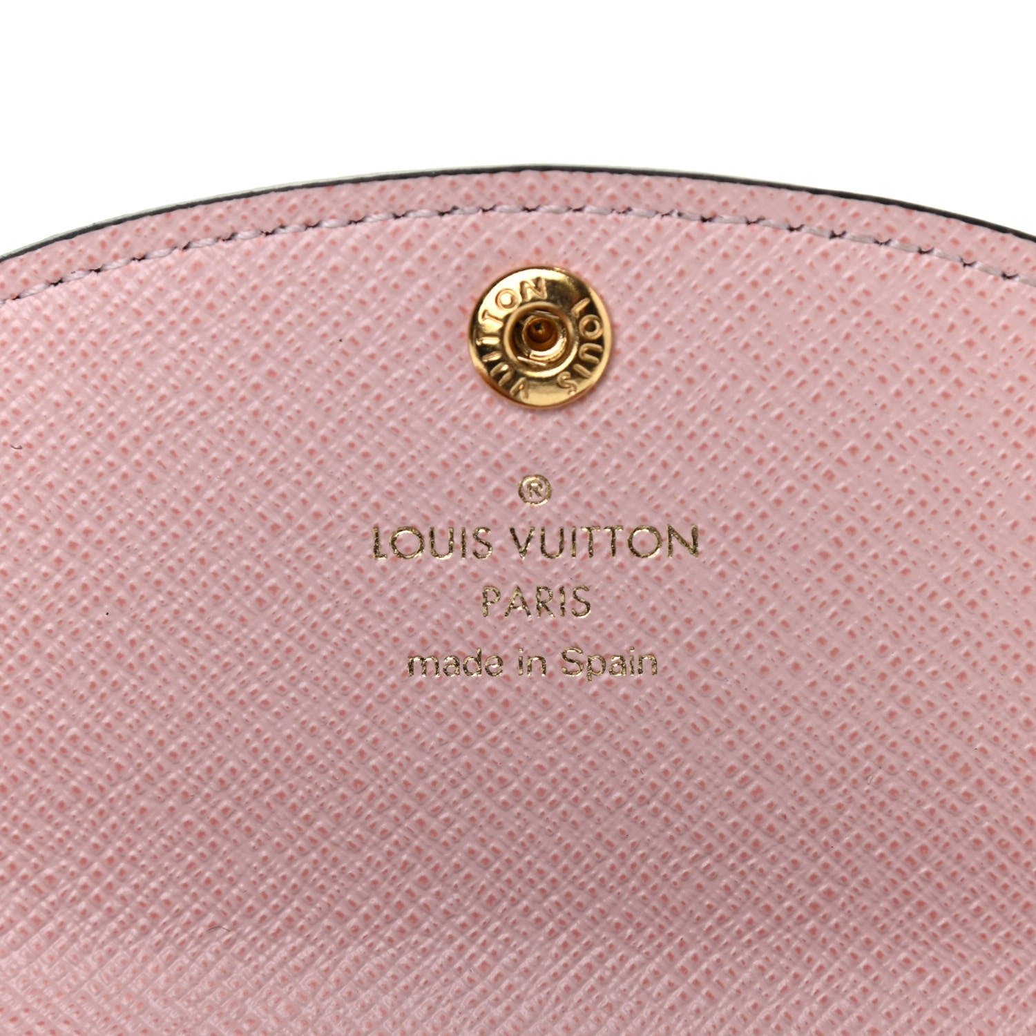 Louis Vuitton Damier Ebene Rosalie Coin Purse Rose Ballerine 6 of 7