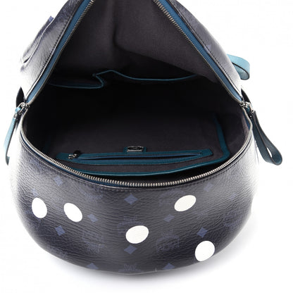 MCM Wrinkled Visetos Small Craig & Karl Beyond Snowdome Backpack Black 4 of 8