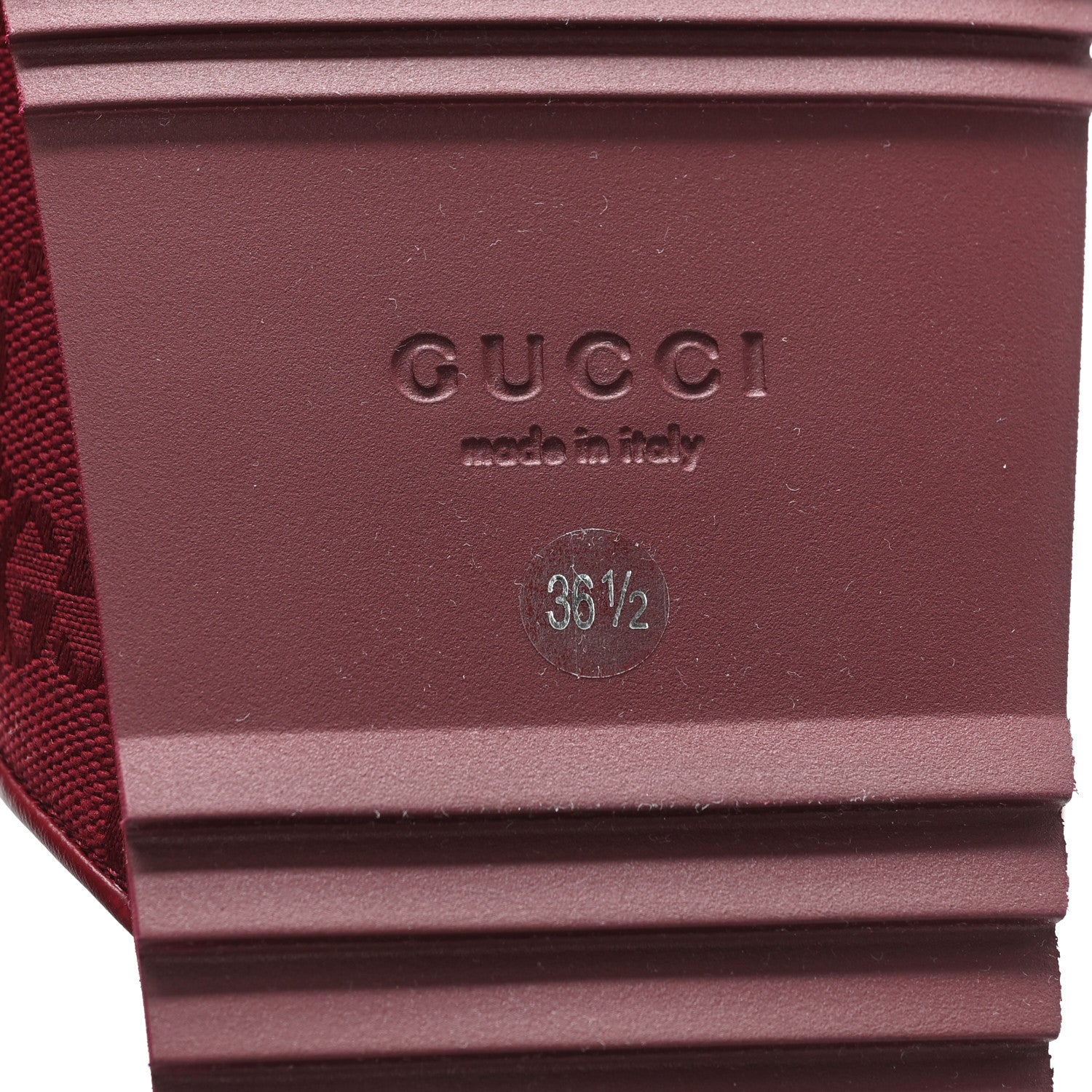 Gucci GG Supreme Monogram Womens Horsebit Slippers 36.5 Rosso Ancora 7 of 11