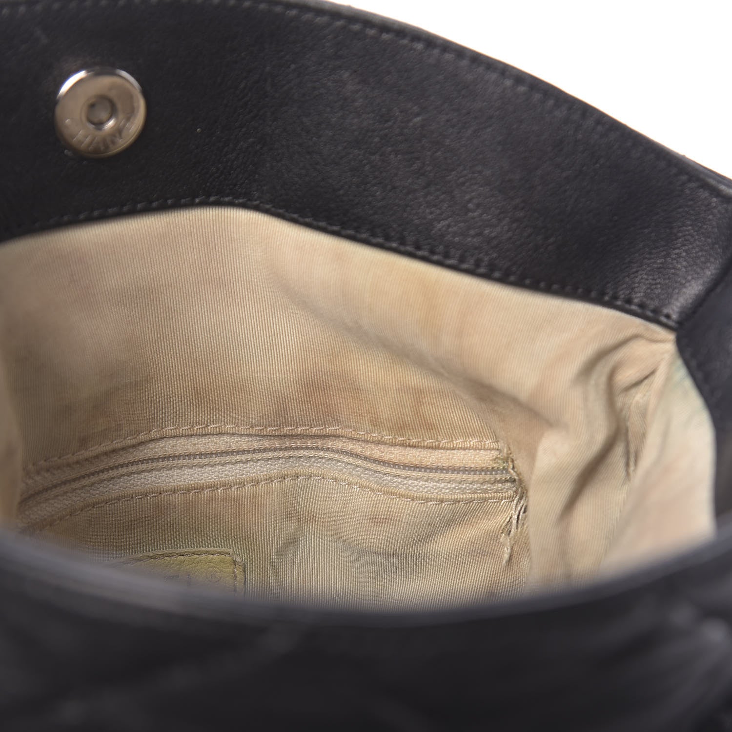 Chanel Washed Lambskin Chain Around Hobo Black 7 of 16