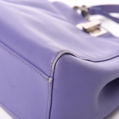 Fendi Nappa Mini Peekaboo Iconic Satchel Viola Cassis 11 of 12