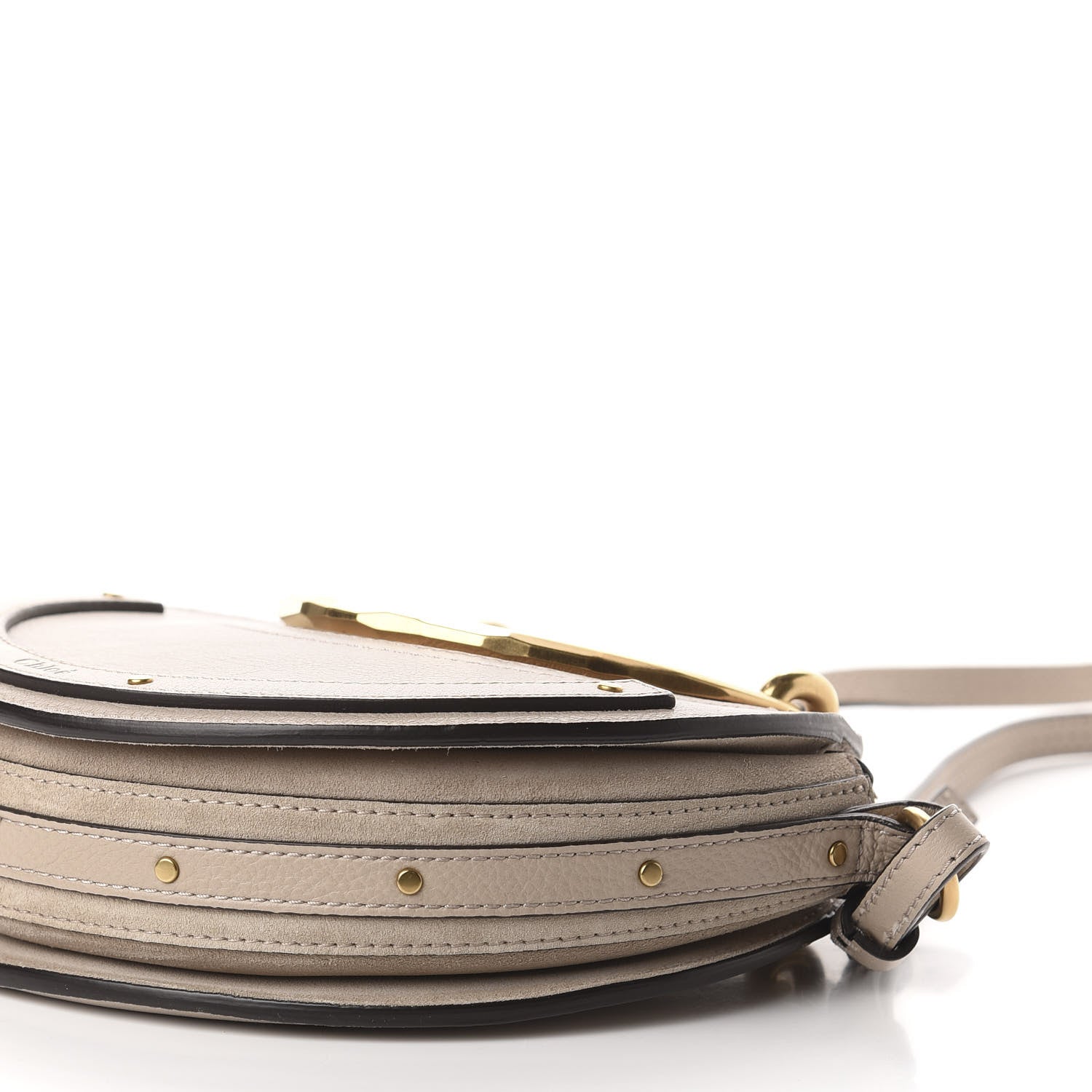 Chloe Calfskin Suede Small Pixie Bag Motty Grey 9 of 11