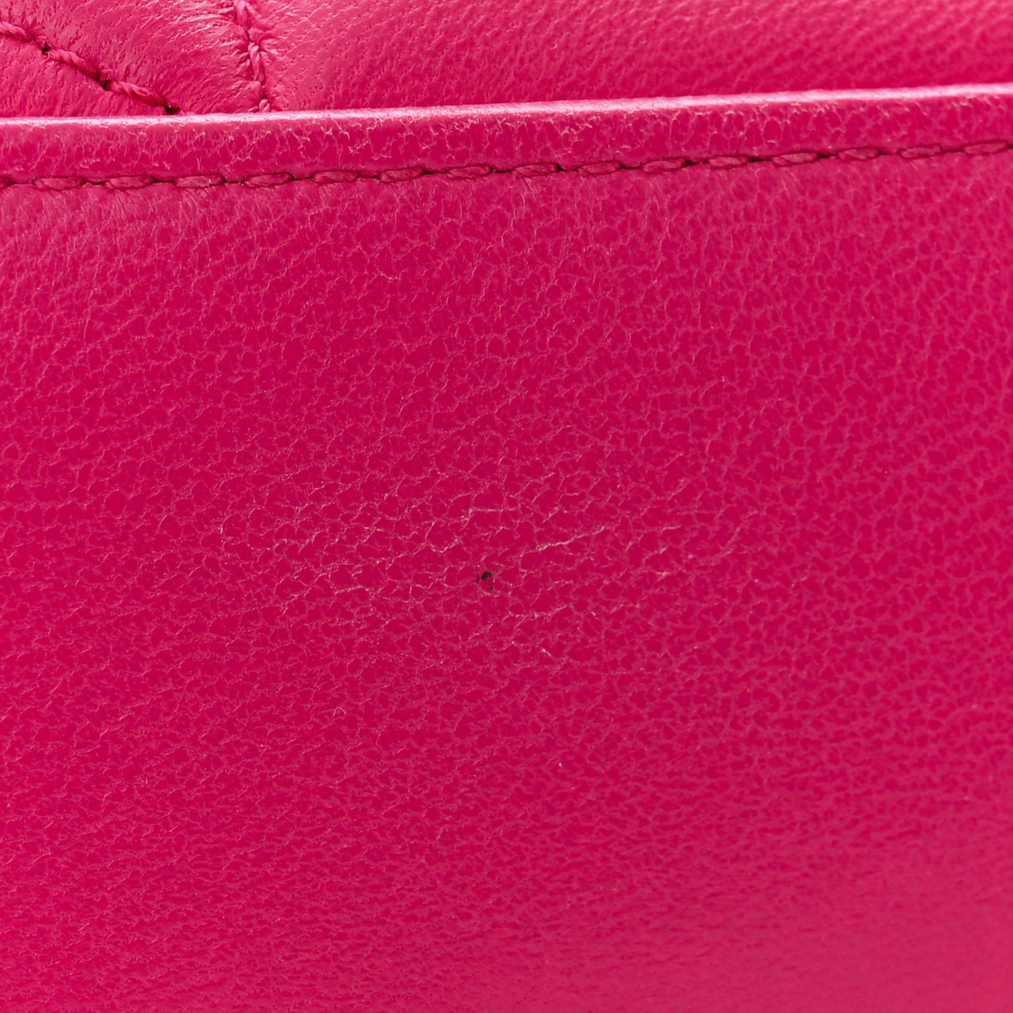 Lambskin Quilted Toy Loulou Puffer Monogram Chain Satchel Bubblegum