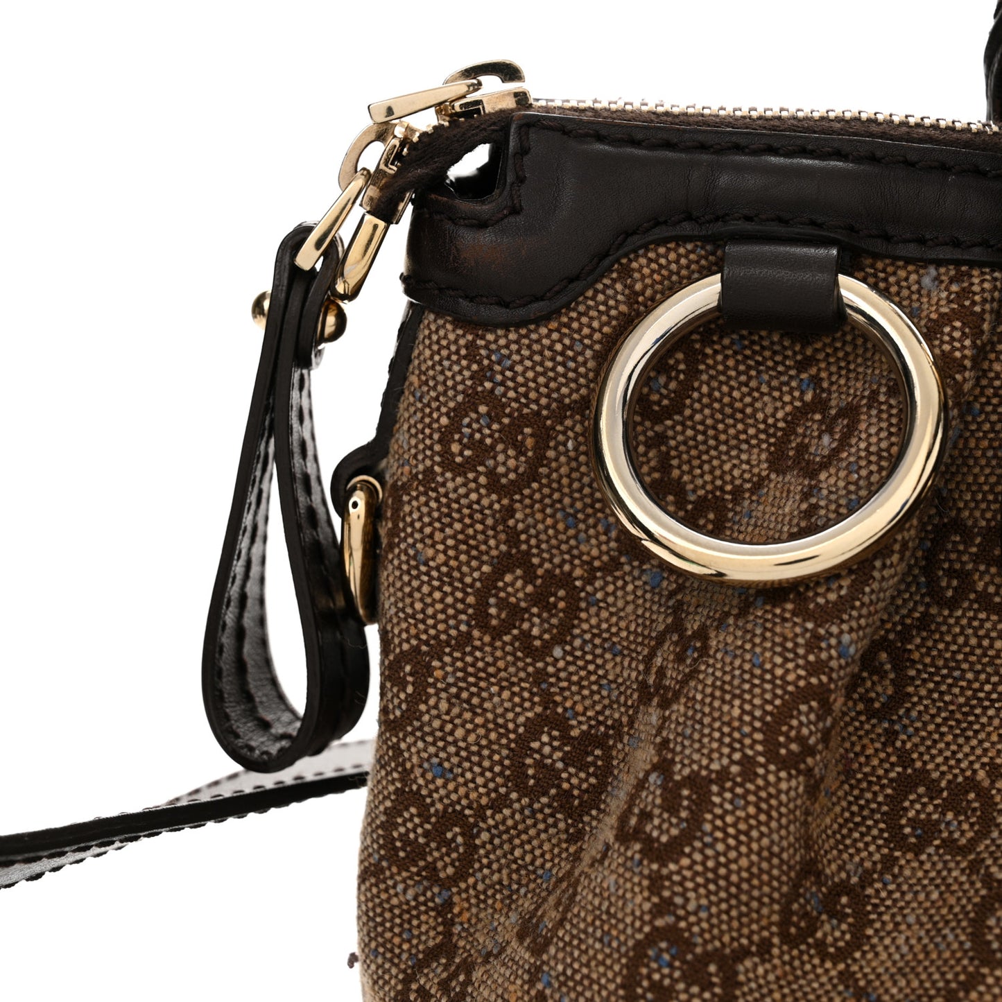 Monogram Medium Sukey Top Handle Dark Brown