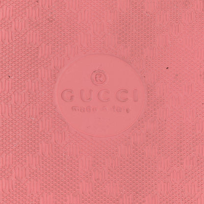 Gucci Rubber GG Monogram Perforated Womens Slide Sandals Rose Box 41 8 of 9
