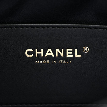 Chanel Washed Denim Quilted Mini Chanel 25 Handbag Black 6 of 11