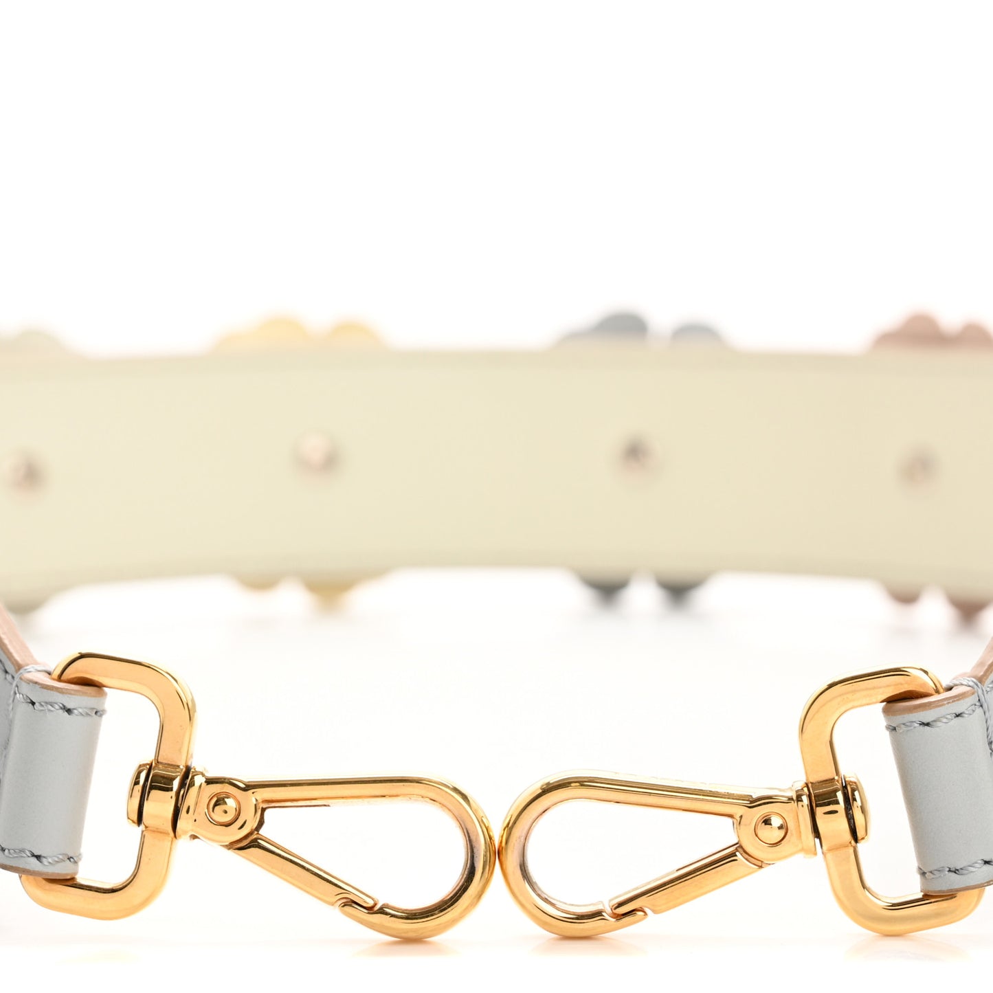 Calfskin Flowerland Studded Strap You Dove