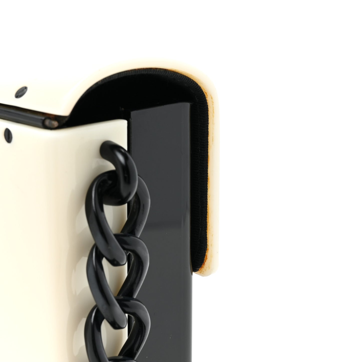 Acrylic Single Flap Black White