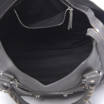 Balenciaga Chevre Silver Metallic Edge City Gris Acier 5 of 10