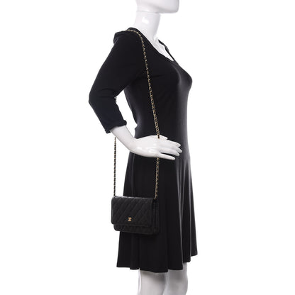 Chanel Caviar Quilted Wallet On Chain WOC Black 2 of 12