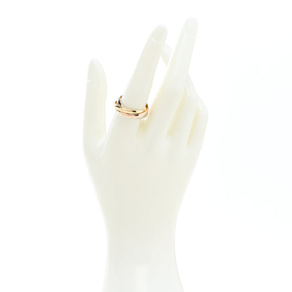 Cartier 18K Pink Yellow White Gold Small Trinity Ring 58 8.25 2 of 9