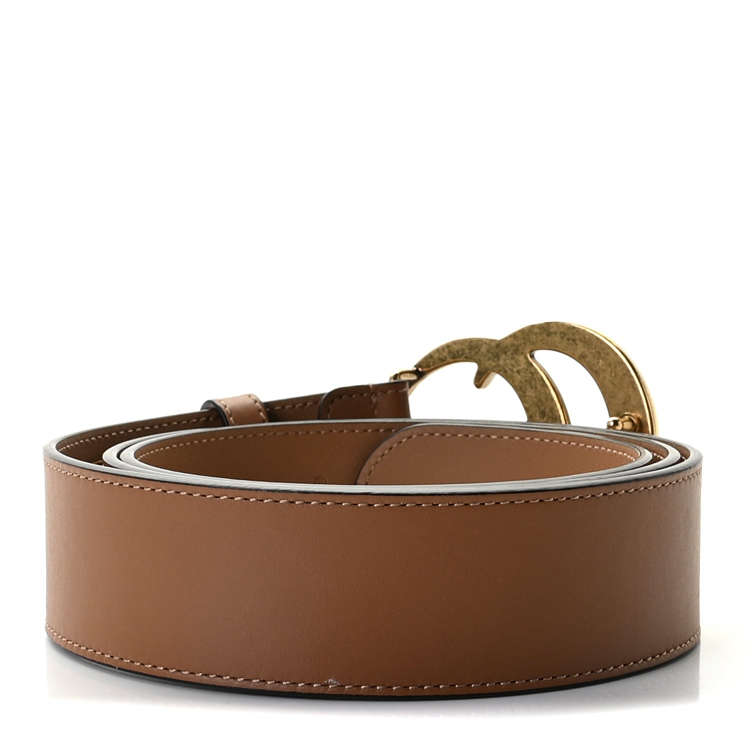 Gucci Calfskin Double G 40mm Belt 100 40 Tan 2 of 6
