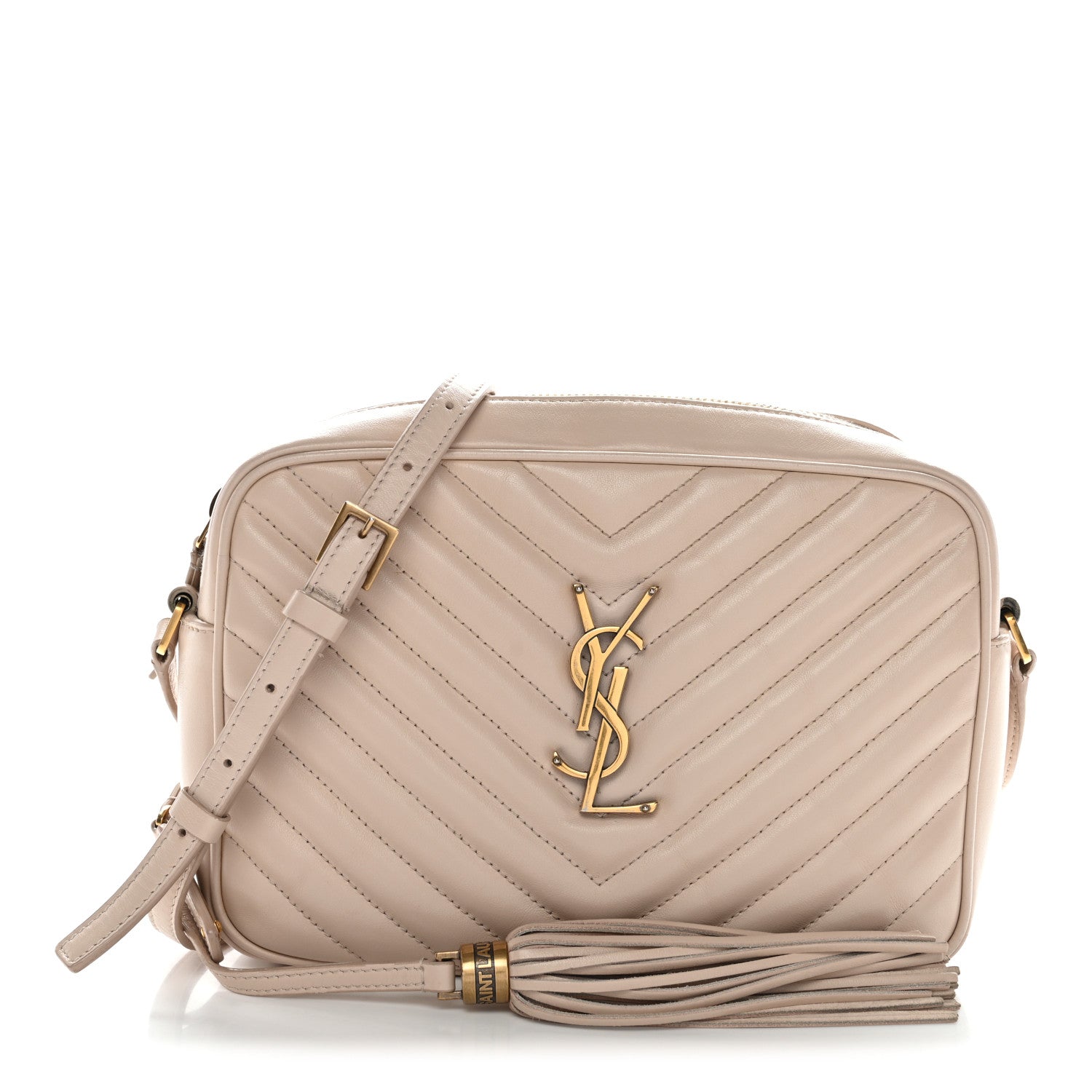 Saint Laurent Calfskin Matelasse Monogram Lou Camera Bag Light Pink 1 of 14