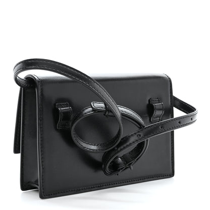 Balenciaga Shiny Box Calfskin Monochrome XS Sharp Belt Bag Black 6 of 15