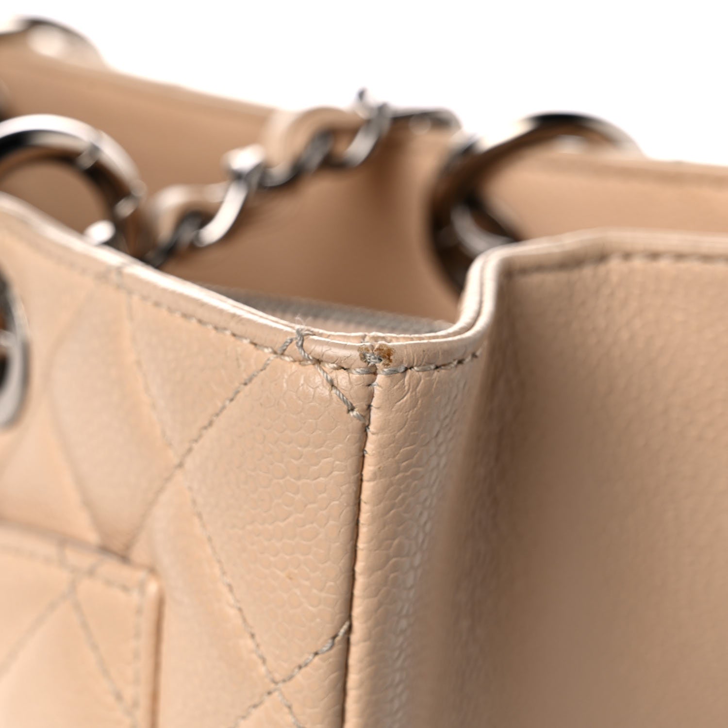 Chanel Caviar Quilted Grand Shopping Tote GST Beige Clair 25 of 32