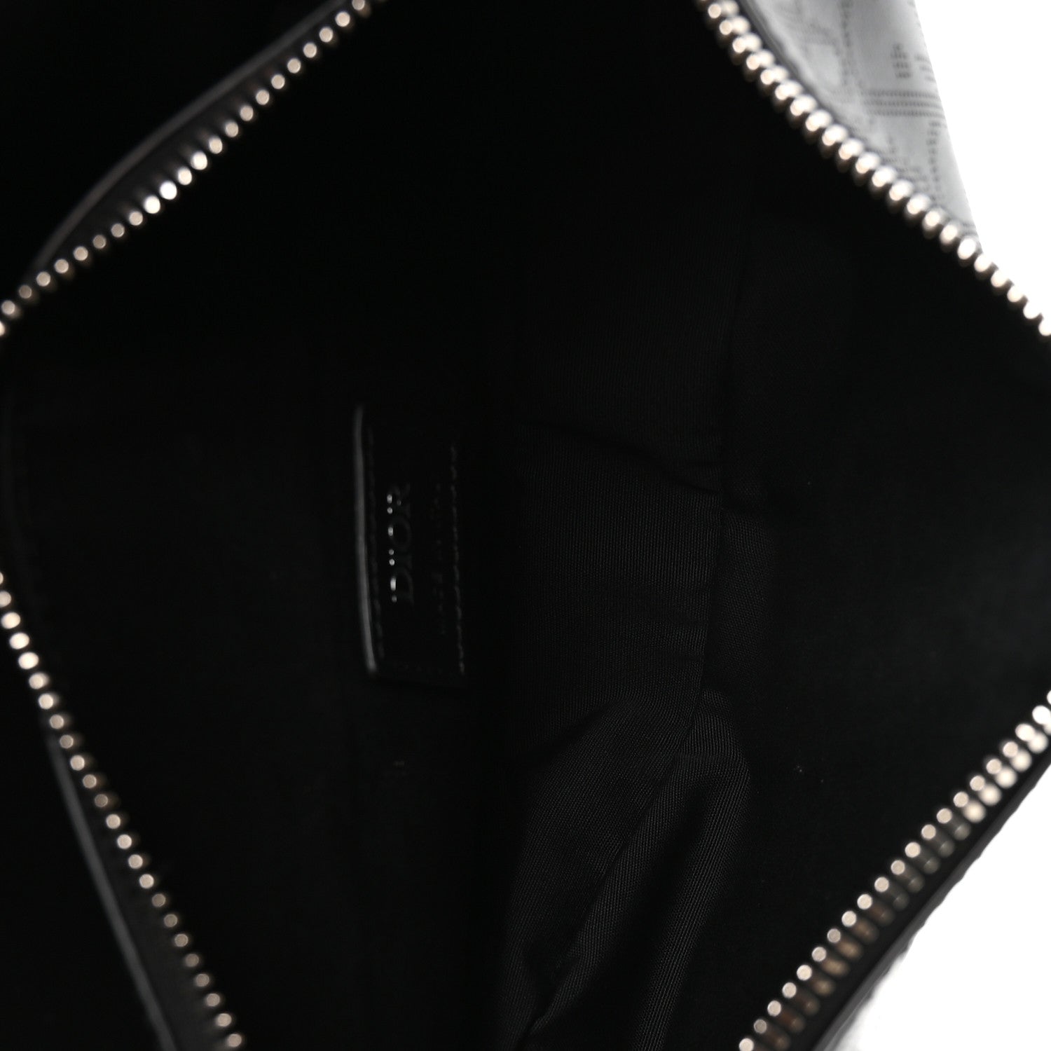 Christian Dior Calfskin Perforated Oblique Galaxy Mens Saddle Bag Black 5 of 11