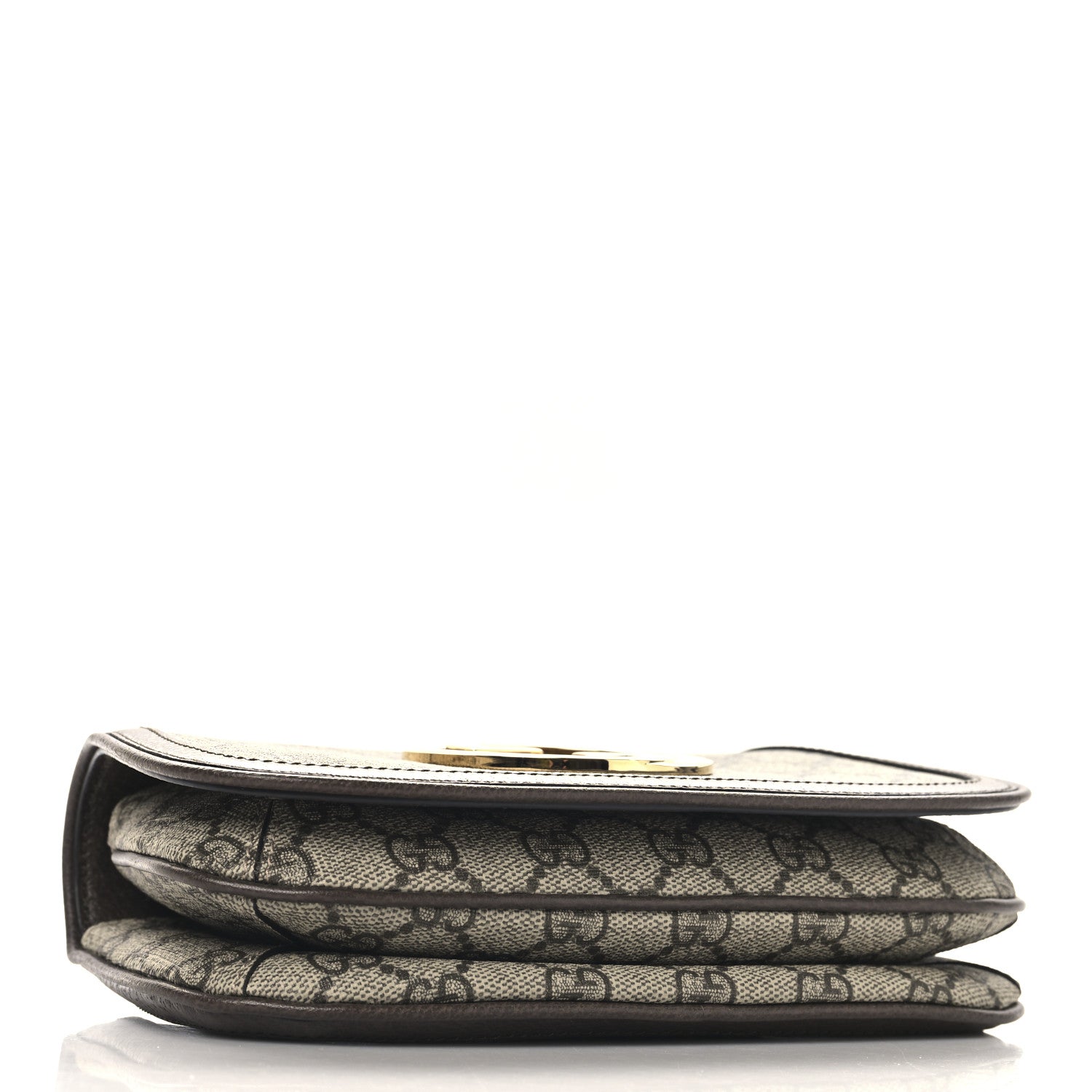 Gucci GG Supreme Monogram Textured Dollar Calfskin Blondie Belt Bag 80 32 Beige Ebony New Acero 4 of 12
